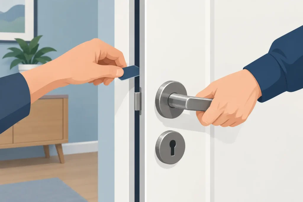 Comment ouvrir une porte claquée sans dégâts